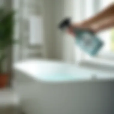 Comparison of commercial cleaning products for acrylic bathtubs