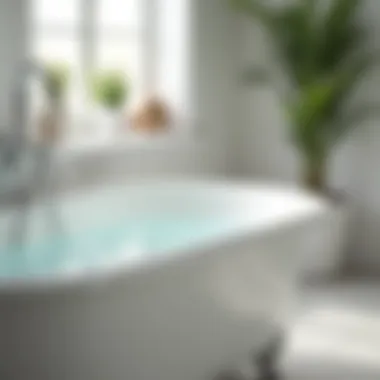 A pristine bathtub after deep cleaning