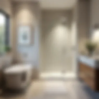 Stylish bathroom featuring Sterling bath door enhancing visual appeal