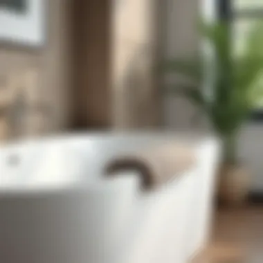 Safety Features in Bathtub Safety features highlighted in a contemporary bathtub