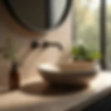 Eco-Friendly Luxury Sink Luxurious sink crafted with sustainable materials