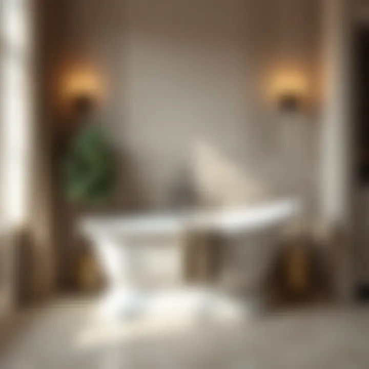 Interior view featuring the Toulouse Victoria and Albert bath in a luxurious bathroom setting